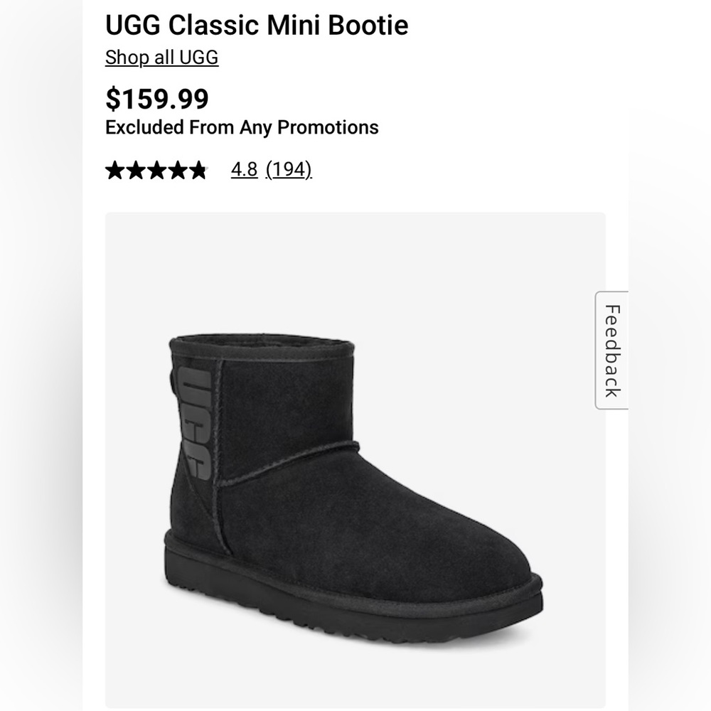 Ugg classic mini bootie